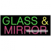 Glass & Mirror Neon Sign (13
