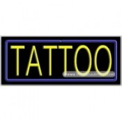 Tattoo Neon Sign (13" x 32" x 3")