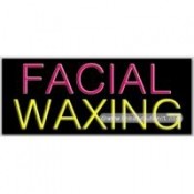 Facial Waxing Neon Sign (13" x 32" x 3")