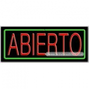 Abierto Neon Sign (13
