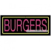Burgers Neon Sign (13" x 32" x 3")
