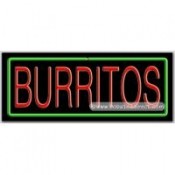 Burritos Neon Sign (13" x 32" x 3")