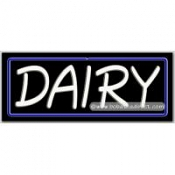 Dairy Neon Sign (13" x 32" x 3")