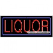 Liquor Neon Sign (13" x 32" x 3")