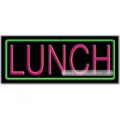 Lunch Neon Sign (13" x 32" x 3")