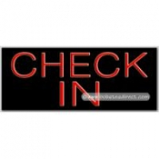 Check In Neon Sign (13