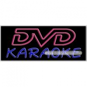 DVD Karaoke Neon Sign (13" x 32" x 3")