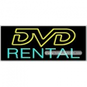 DVD Rental Neon Sign (13