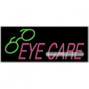 Eye Care, Logo Neon Sign (13" x 32" x 3")