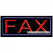 Fax Neon Sign (13