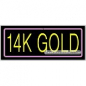 14k Gold Neon Sign (13