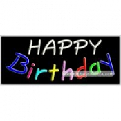 Happy Birthday Neon Sign (13