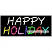 Happy Holiday Neon Sign (13