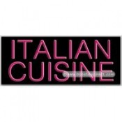 Italian Cuisine Neon Sign (13" x 32" x 3")