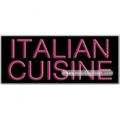 Italian Cuisine Neon Sign (13" x 32" x 3")