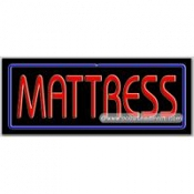 Mattress Neon Sign (13" x 32" x 3")