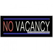 No Vacancy Neon Sign (13" x 32" x 3")