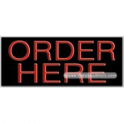 Order Here Neon Sign (13" x 32" x 3")