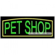 Pet Shop Neon Sign (13" x 32" x 3")