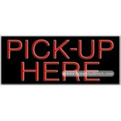 Pick-Up Here Neon Sign (13" x 32" x 3")
