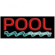 Pool Neon Sign (13" x 32" x 3")