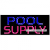 Pool Supply Neon Sign (13" x 32" x 3")