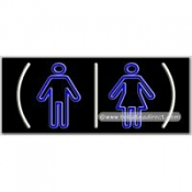 Restrooms Logo Neon Sign (13