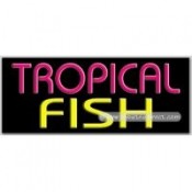 Tropical Fish Neon Sign (13" x 32" x 3")