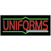 Uniforms Neon Sign (13" x 32" x 3")