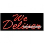 We Deliver Neon Sign (13" x 32" x 3")