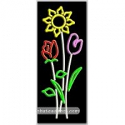 Flowers Logo (vertical) Neon Sign (13