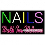 Nails Walk Ins Welcome Neon Sign (20
