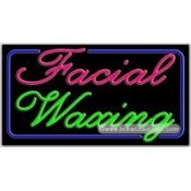 Facial Waxing Neon Sign (20" x 37" x 3")
