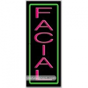Facial (vertical) Neon Sign (13