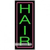 Hair (vertical) Neon Sign (13" x 32" x 3")