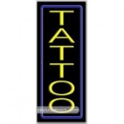 Tattoo (vertical) Neon Sign (13" x 32" x 3")