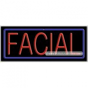 Facial Neon Sign (13" x 32" x 3")