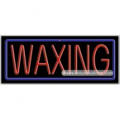 Waxing  Neon Sign (13" x 32" x 3")