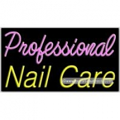 Professional Nail Care Neon Sign (20" x 37" x 3")