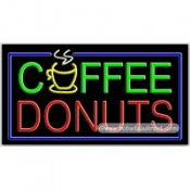 Coffee Donuts Neon Sign (20" x 37" x 3")