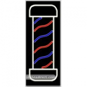 Barber logo (vertical) Neon Sign (13
