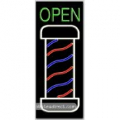 Barber Open (vertical) Neon Sign (13