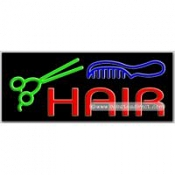 Hair (scissor, comb) Neon Sign (13