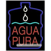 Agua Pura Neon Sign (24