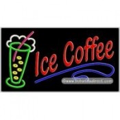 Ice Coffee Neon Sign (20" x 37" x 3")