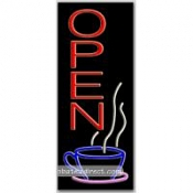 Open (cup,vertical) Neon Sign (13