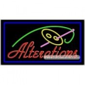 Alterations Neon Sign (13" x 32" x 3")
