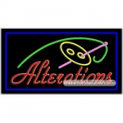 Alterations Neon Sign (13" x 32" x 3")