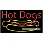 Hot Dogs, Logo Neon Sign (20" x 37" x 3")