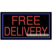 Free Delivery Neon Sign (20